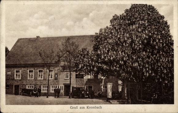 Postcard Krombach Kreuztal in Westphalia, Gasthof Hambloch