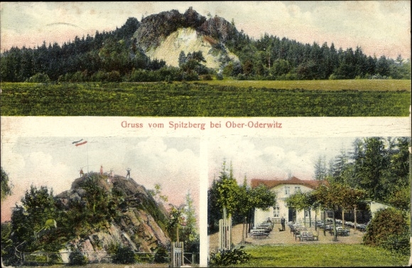 Ansichtkaart Ober Oderwitz in Oberlausitz, Spitzberg, tuinen