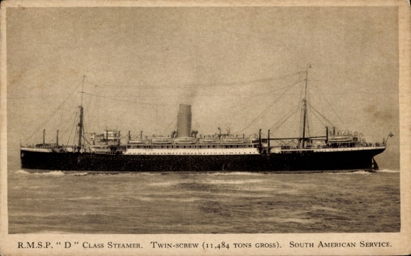 PC RMSP D-Klasse stoomboot, Royal Mail Lines