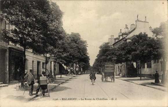 Ak Malakoff Hauts de Seine, Route de Chatillon