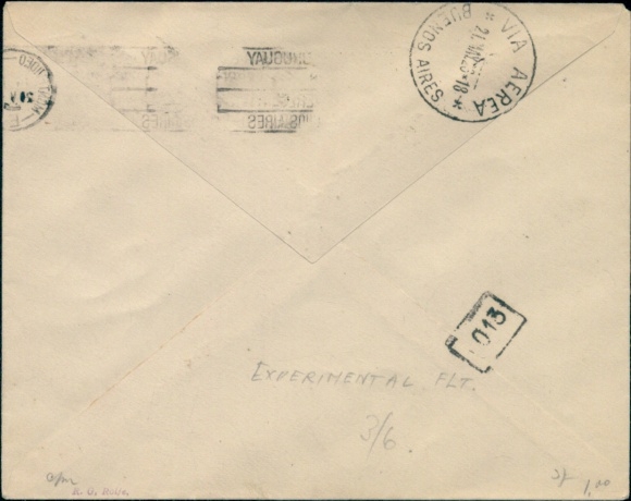 Letter Airmail Deutsche Lufthansa, Transatlantic, Junkers Mission Experimental Service 1926