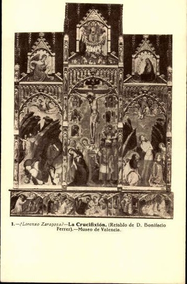 12 alte Ak Museo Provincial de Valencia, Zeichnungen, diverse Ansichten  
