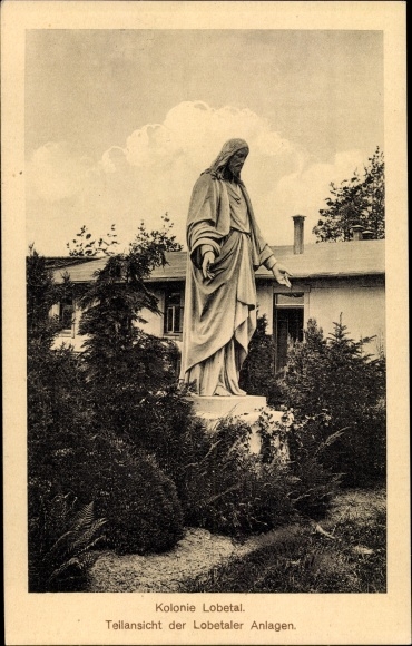 PC Lobetal Bernau near Berlin, Hoffnungstal colony, Christ statue