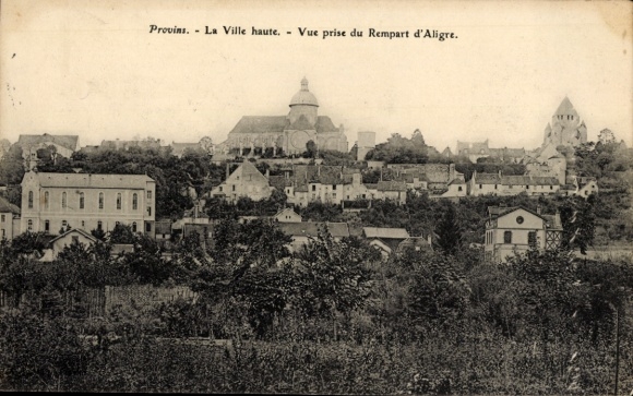 Ak Provins Seine et Marne,  hohe Stadt, Ansicht vom Rempart d'Aligre