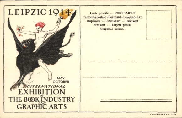 KP Lipsk w Saksonii, Międzynarodowa Wystawa 1914, przemysł wydawniczy, grafika