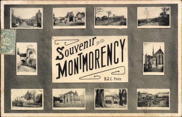 Ak Montmorency Val d’Oise,  mit Bildern von  Titel Souvenir  B.J.C. Paris