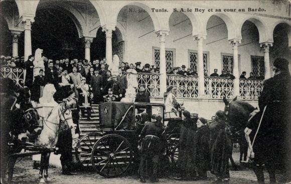 Ak Tunis Tunesien, S. A. le Bey et sa cour au Bardo