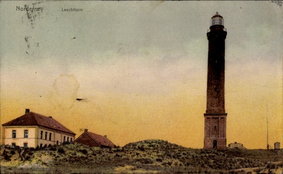 Postcard North Sea resort Norderney East Frisia, lighthouse