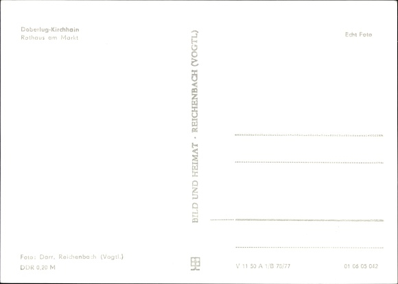 Postcard Doberlug Kirchhain in Brandenburg, town hall on the market, monument