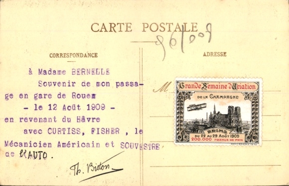 Postcard Rouen Seine Maritime, drawing of an old woman in traditional Norman costume,...