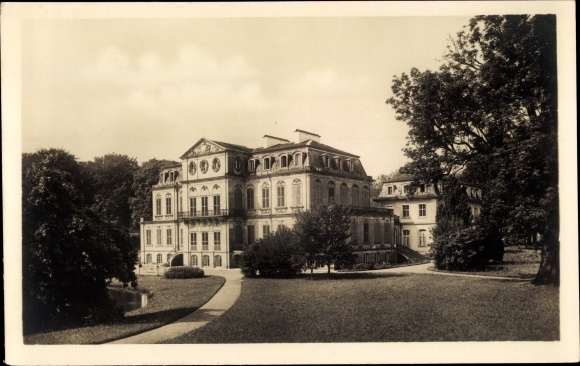 Postcard Calden Hessen, Schloss Wilhelmsthal, view from the park side