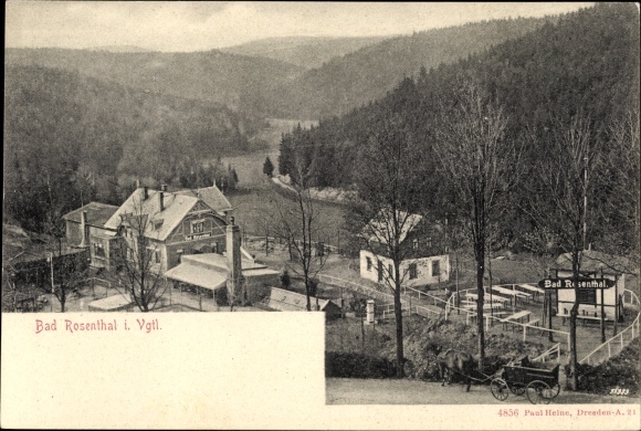 Ansichtkaart Netzschkau in het Vogtland, excursierestaurant Bad Rosenthal