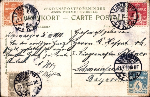 Postcard København Kopenhagen Dänemark, Frederiksholms Kanal, Straßenbahn
