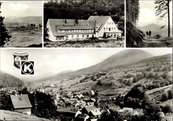 Postcard Oberschönau Steinbach Hallenberg Thuringian Forest, High Möst, recreation home KG city of Leipzig