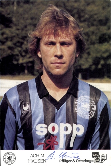 Autograph card footballer Achim Hausen, FC Remscheid, autograph