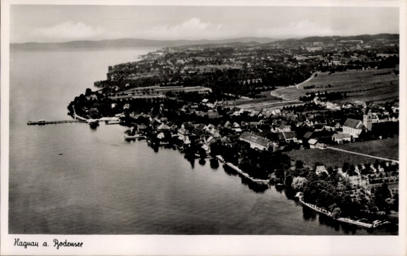 Ak Hagnau am Bodensee, Fliegeraufnahme