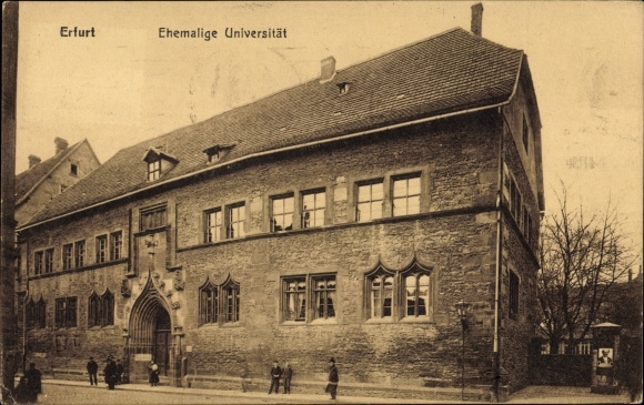 Postcard Erfurt in Thuringia, former university