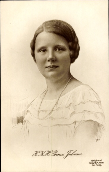Ak Prinzessin Juliana der Niederlande, Portrait