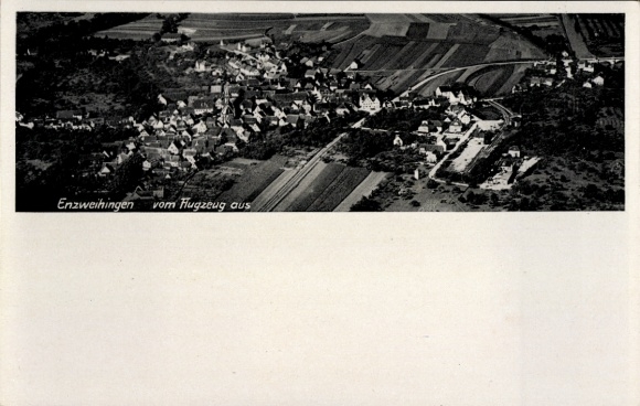 Ak Enzweihingen Vaihingen an der Enz, luchtfoto