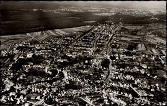 Postcard Eberstadt Darmstadt in Hesse, aerial photograph