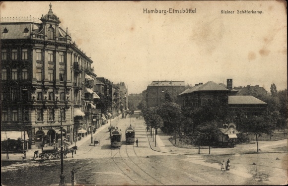 PC Hamburg Eimsbüttel, Kleiner Schäferkamp, trams