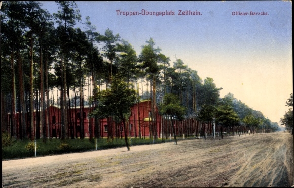 Postcard Zeithain in Saxony, military training area, officer barracks