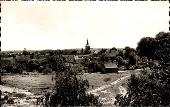 Postcard Bergen an der Dumme Wendland, Sandberg, total view