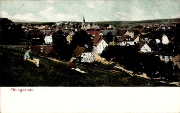 Postcard Elbingerode Oberharz am Brocken, Panorama