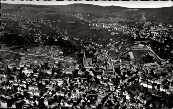 Ak Esslingen am Neckar, Fliegeraufnahme