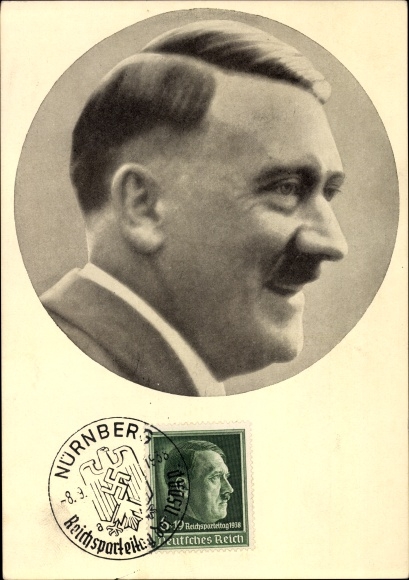 Postcard Führer and Reich Chancellor Adolf Hitler, portrait, men of the time No. 91