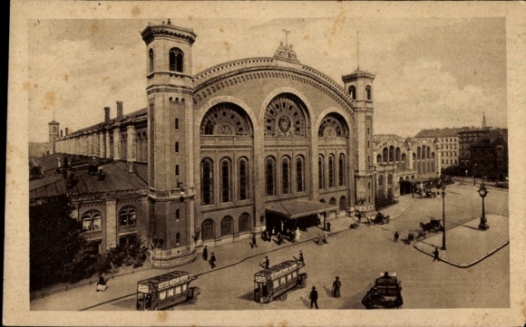 Postcard Berlin Mitte, Stettiner Bahnhof
