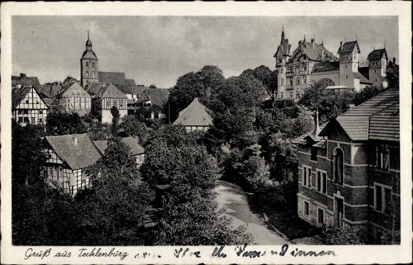 PC Tecklenburg in Westphalia, partial view, Hotel Burggraf