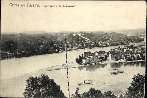 10 alte Ak Passau in Niederbayern, diverse Ansichten