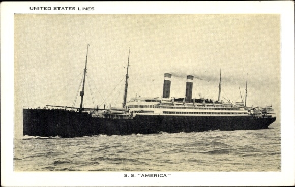 Ak USL-stoomboot SS America