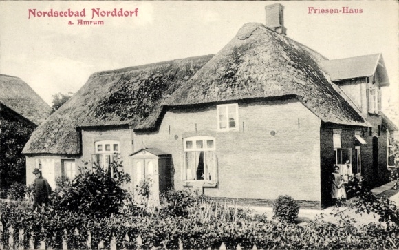 Postcard Norddorf on Amrum North Frisia, Frisian house