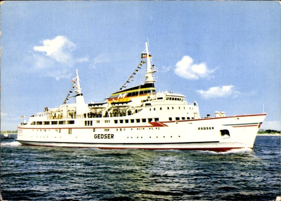 Ak Schiff Gedser, Ostseeheilbad Travemünde