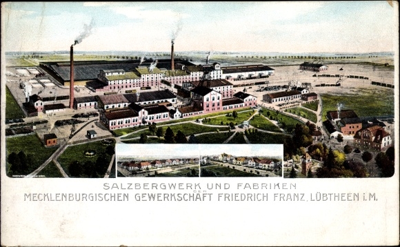 PC Lübtheen in Mecklenburg, salt mine and factories Mecklenburg. Union Friedrich Franz