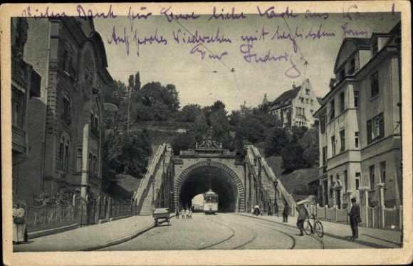 Ak Stuttgart in Württemberg, Schwabstraßentunnel