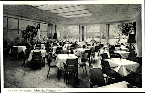 Postcard Westernkotten Erwitte in Westfalen, Kurhaus, Wintergarten