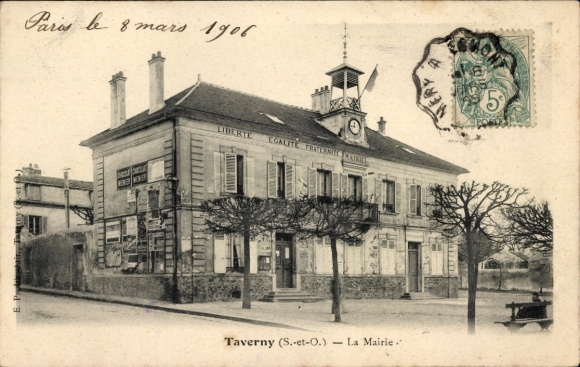 Ak Taverny Val d'Oise, La Mairie