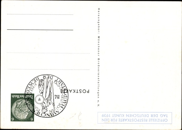 Artist PC Kaspar, Munich, Day of German Art, 14.-16. July 1939