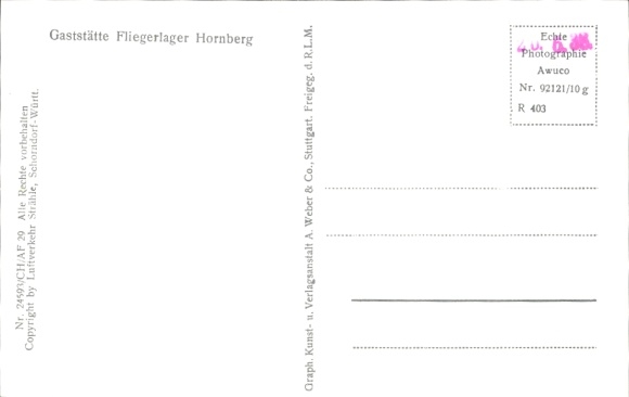 KP Hornberg Degenfeld Schwäbisch Gmünd Kąpać Württemberg, zdjęcie obozu lotniczego