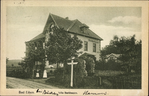Postcard Bad Eilsen in the district of Schaumburg, view of the Villa Barkhausen