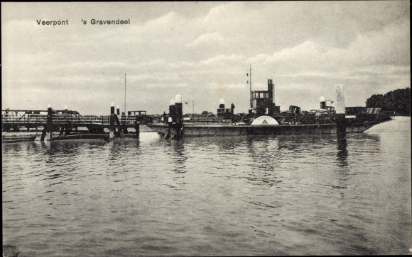 Ak's Gravendeel Zuid Holland, pont