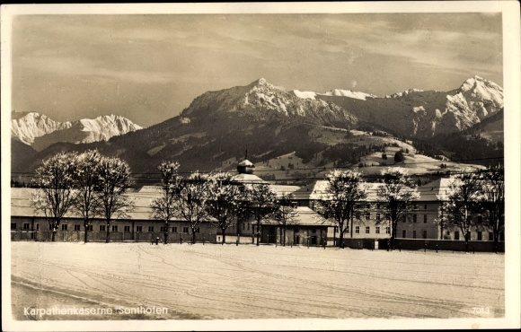 PC Sonthofen in Oberallgäu Swabia, Carpathian barracks, mountains