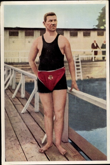 Collector's picture Olympics 1936, Olympic Games St. Louis 1904, swimmer C. Rausch