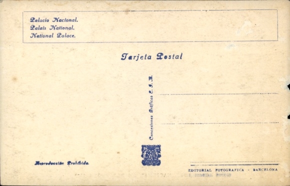 Postcard Barcelona Catalonia Spain, World Exhibition 1929, National Palace