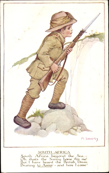 Kunstenaar Ak Sowerby, M., Zuid-Afrika, Sons of the Empire