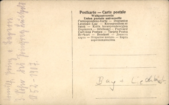 Postcard Prince Arnulf of Bavaria, Princess Therese