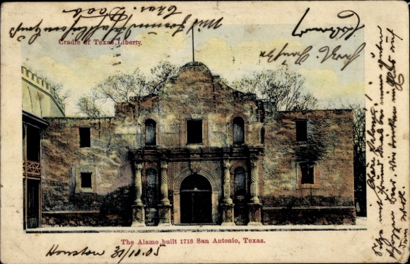 Postcard San Antonio Texas USA, The Alamo